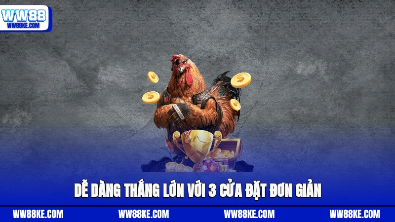 Dễ dàng thắng lớn với 3 cửa đặt đơn giản